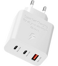 65W PD Power Adaptor Trio 3-Ports White