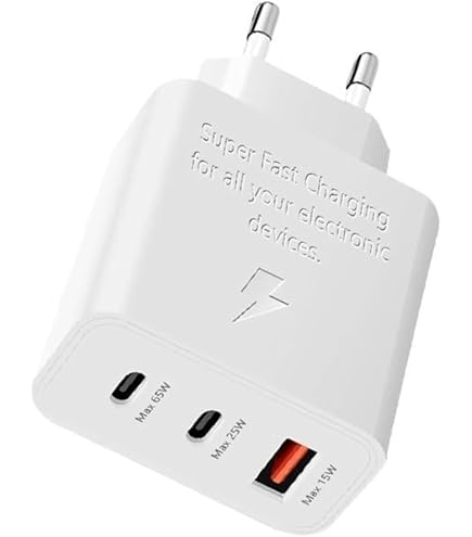 65W PD Power Adaptor Trio 3-Ports White