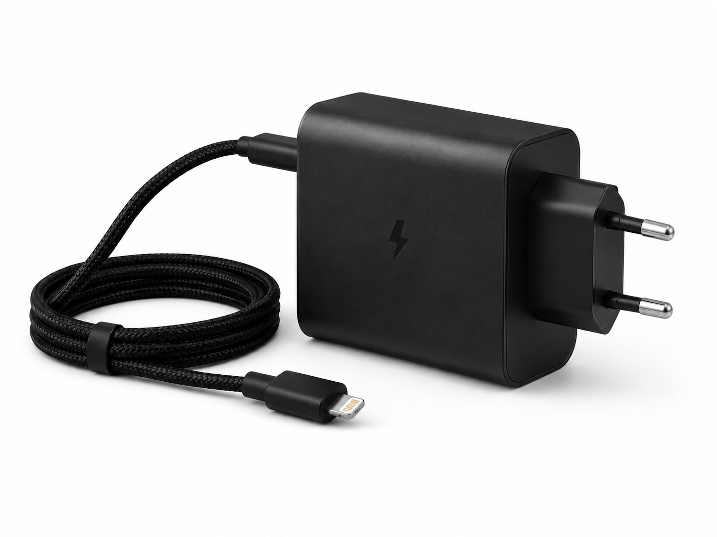 65W 3-Port Fast Charger with Lightning Cable