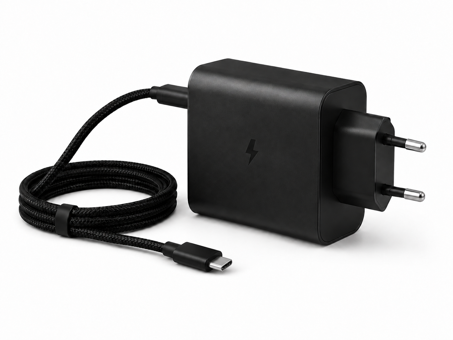65W 3-Port Fast Charger with USB-C Cable