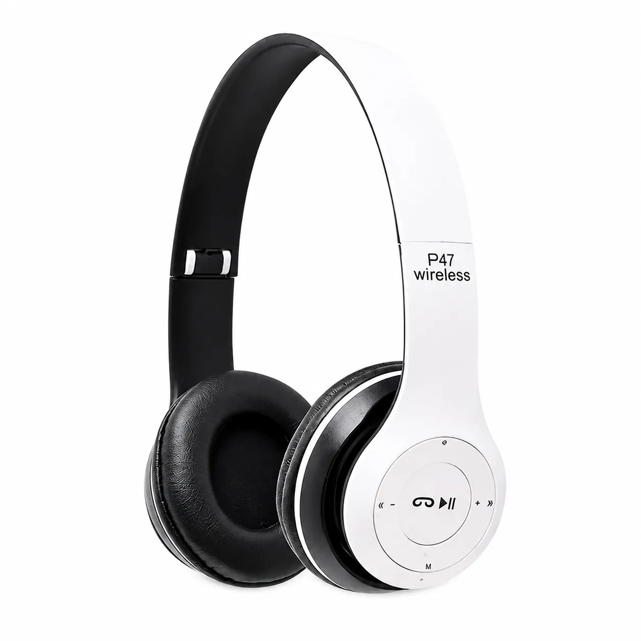 P47 Wireless Bluetooth Headphones White