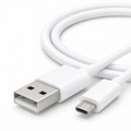 USB-A to Micro USB Charging Cable – White