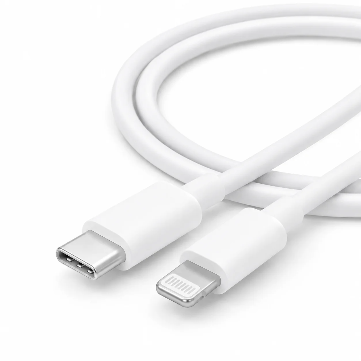 USB-A to USB-C Charging Cable – White