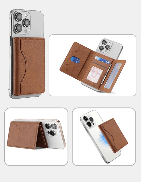 Magnetic Leather Wallet Magsafe for iPhone