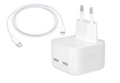 50W USB-C+C Power Adaptor with USB-C+C to C Cable
