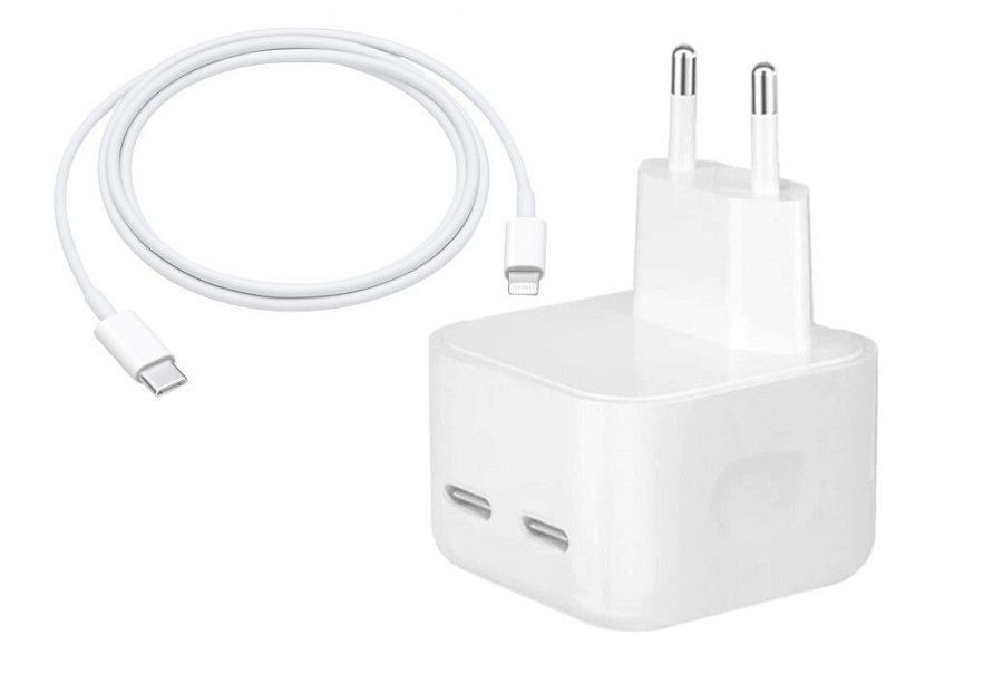 50W USB-C+C Power Adaptor with USB-C+C to C Cable