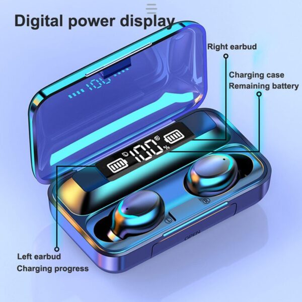 M10 Wireless Earphone with Power Bank Charging Case - Image 5