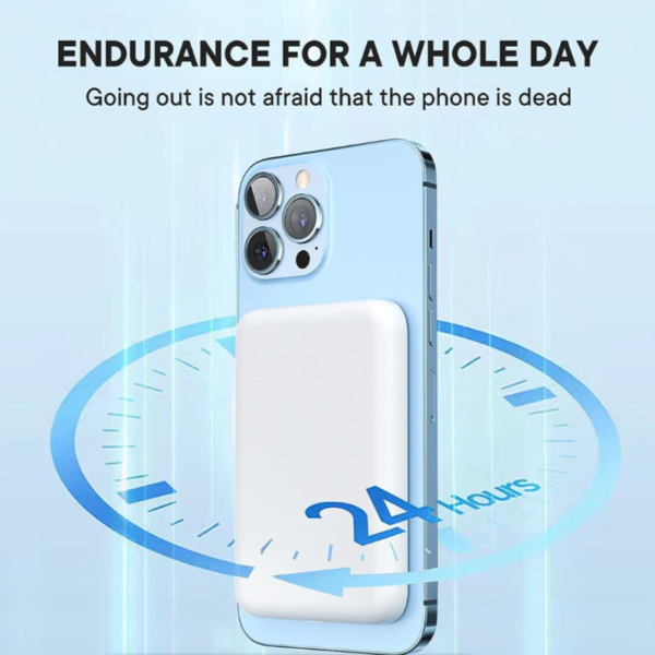 10000Mah Magnetic Power Bank, Quick Charge ,Wireless Fast Charging - Image 3