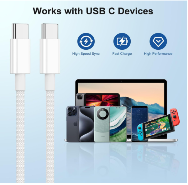 35W Charger for iPhone 15/16 Series & Samsung Type C to C (Generic) - Image 5