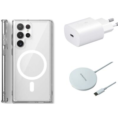 Magsafe Case and Charger for Samsung S24/S24 Plus/S24 Ultra Combo