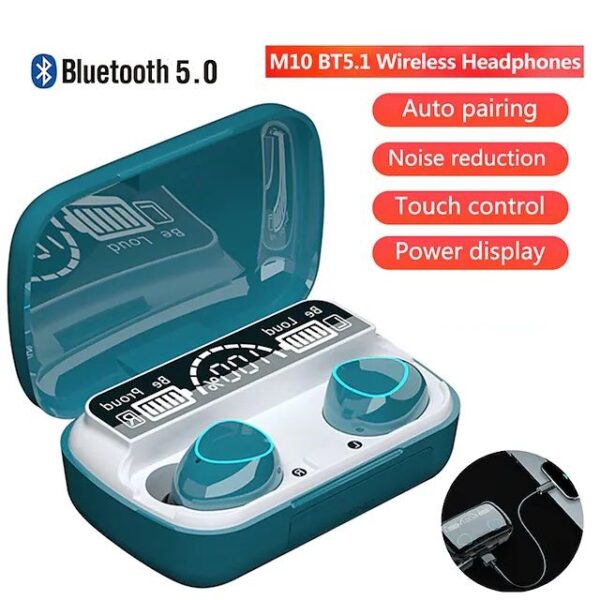 M10 Wireless Earphone with Power Bank Charging Case - Image 2