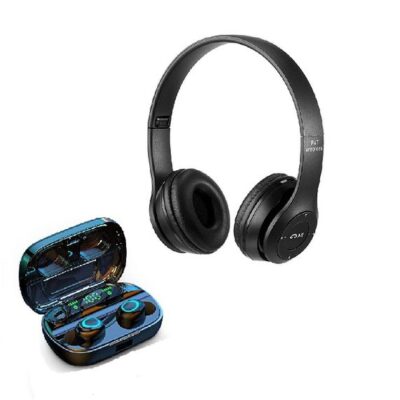 Wireless Headphones & Earbuds Combo