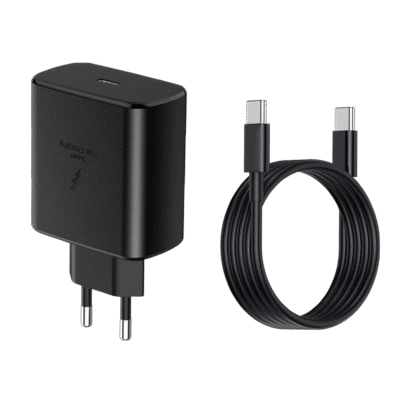 25W PD Fast Charger For Android with USB-C to USB-C Cable  Black (Generic)