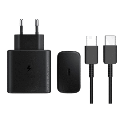 45W PD Fast Charger For Android with USB-C to USB-C Cable  Black<br> (Generic)