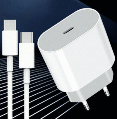25W PD Fast Charger For Android with USB-C to USB-C Cable (Generic) - Image 2