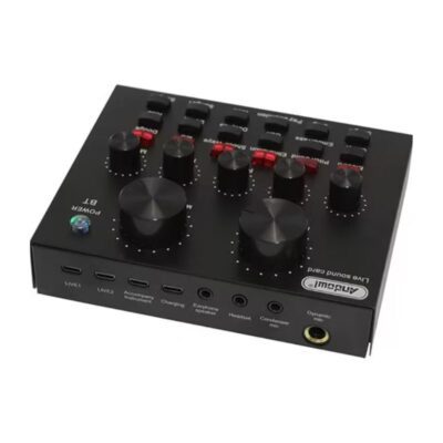 Andowl Sound Card Q-MIC1-Professional Mobile & PC Audio Mixer