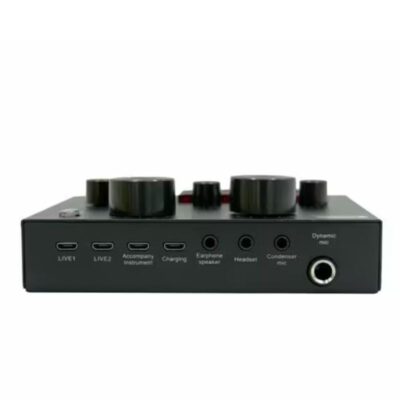Andowl Sound Card Q-MIC1-Professional Mobile & PC Audio Mixer - Image 2