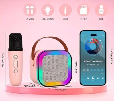Karaoke Speaker With Microphone – Bluetooth Wireless Portable - Image 2