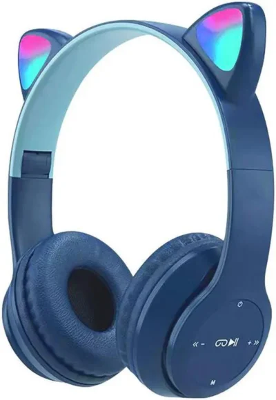 P47 Cat Ear Wireless Bluetooth Headphones – LED Light Up - Image 4
