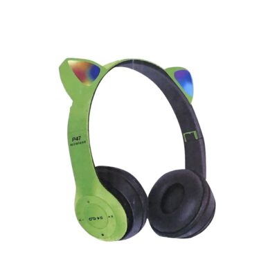 P47 Cat Ear Wireless Bluetooth Headphones – LED Light Up - Image 3