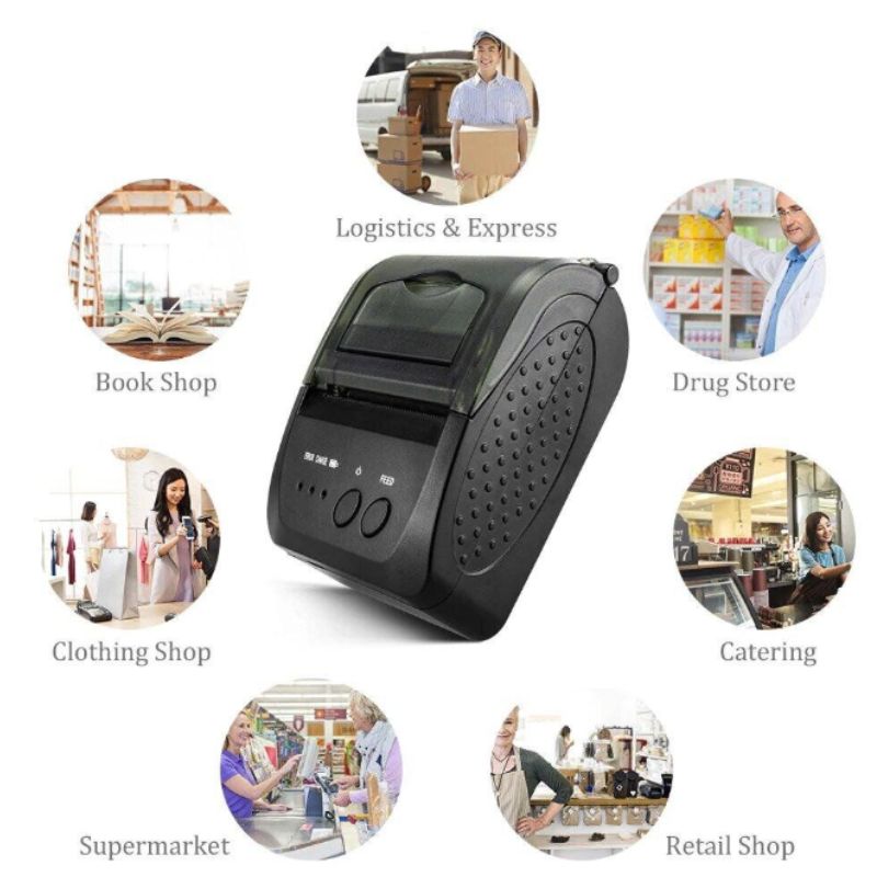 Andowl Portable Thermal Receipt Printer Q-P01 | POS Printer - Image 5