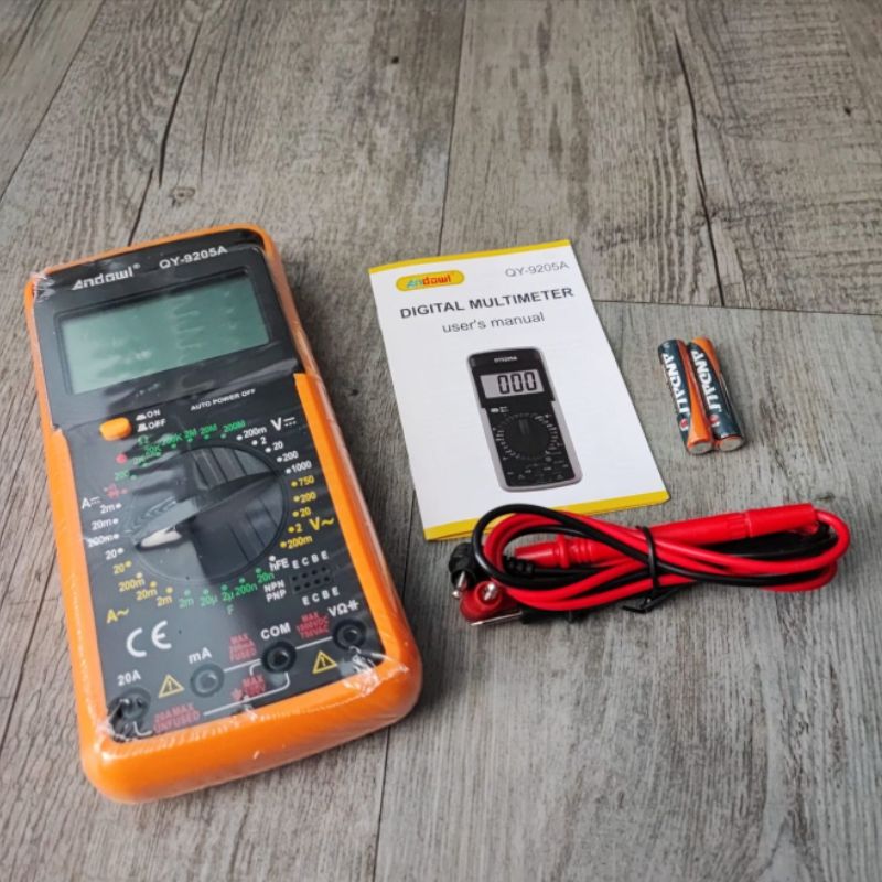 Andowl QY-9205A Digital Multimeter | High-Precision Voltage - Image 2