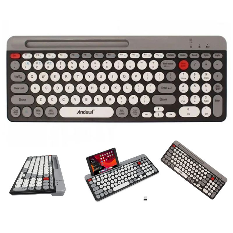 Andowl Mini Wireless Keyboard – For Windows, iOS Mac & More