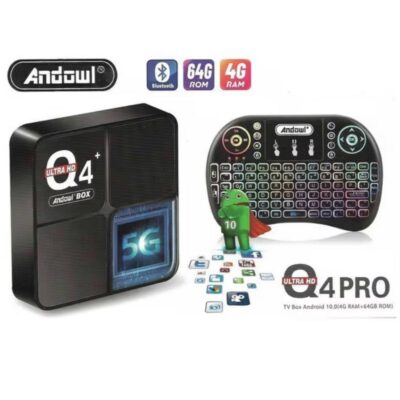 Andowl TV Box Q4 PRO Mini 8K UHD with WiFi USB 2.0