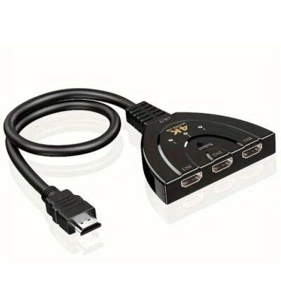 3-Port HDMI Switch with Pigtail Cable 4K Ultra HD HS-3X1-4K