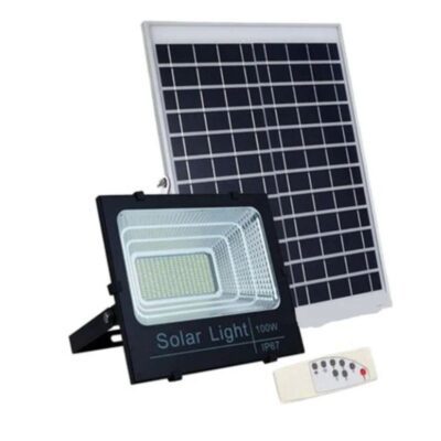 100W Solar Flood Light with Remote Control – High-Power Outdoor LED Light